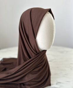 Hijab - Jersey - Marron chocolat